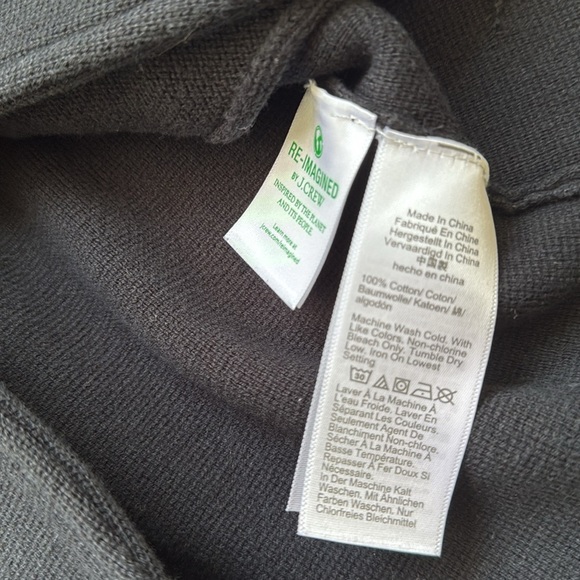 J. Crew Black Cotton Sweater Blazer Two Button - Picture 6 of 8